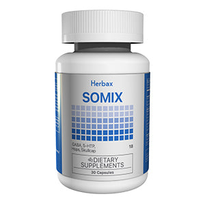 SOMIX- Premium Natural Sleep Aid for Adults - Effective Relief - Non Habit Forming - Wake Up Feeling Refreshed